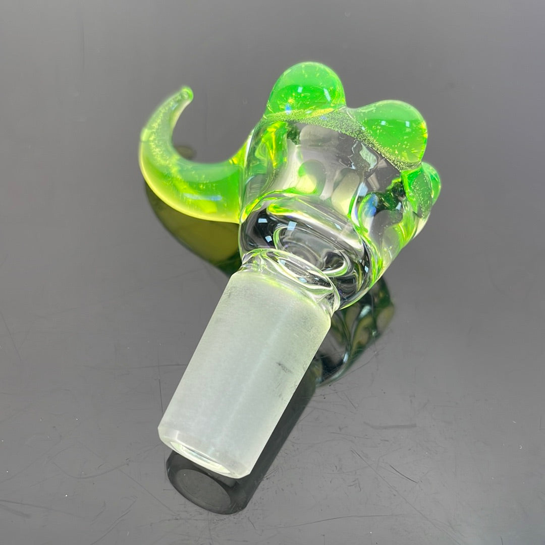 Gibson's Glass Straight Tube - Shorty Bubble Base w/ Ion (UV) Accents