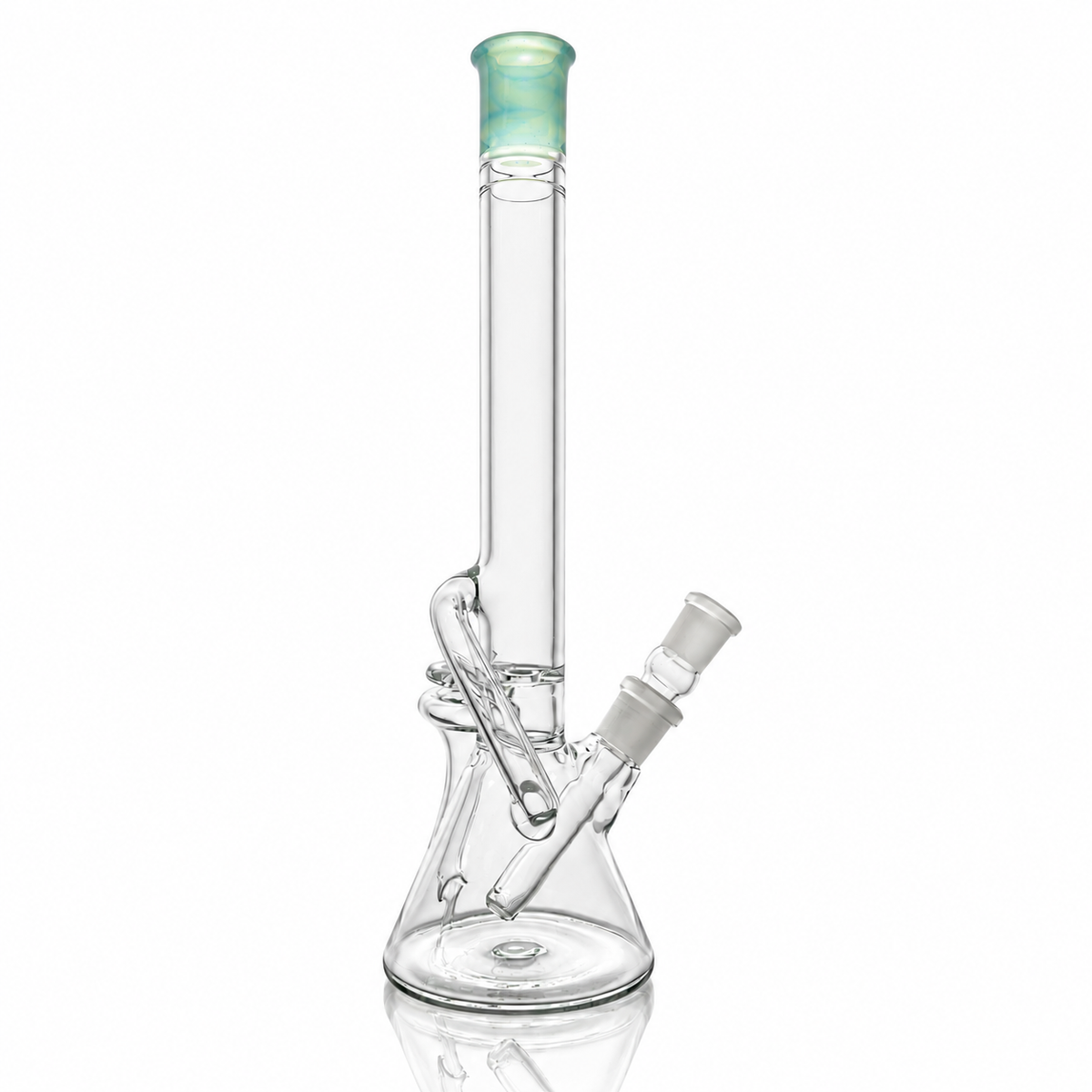 Discobox Colour Accented Removable Double Recycler Beaker - Sea Slyme