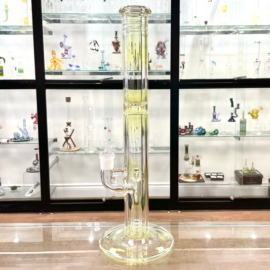Jamms Straight Tube w/ 360° Pillar Perc - Clear w/ Fuming