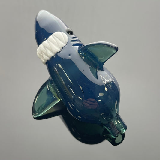 Kahuna Glass 25mm Shark Bubbler Cap