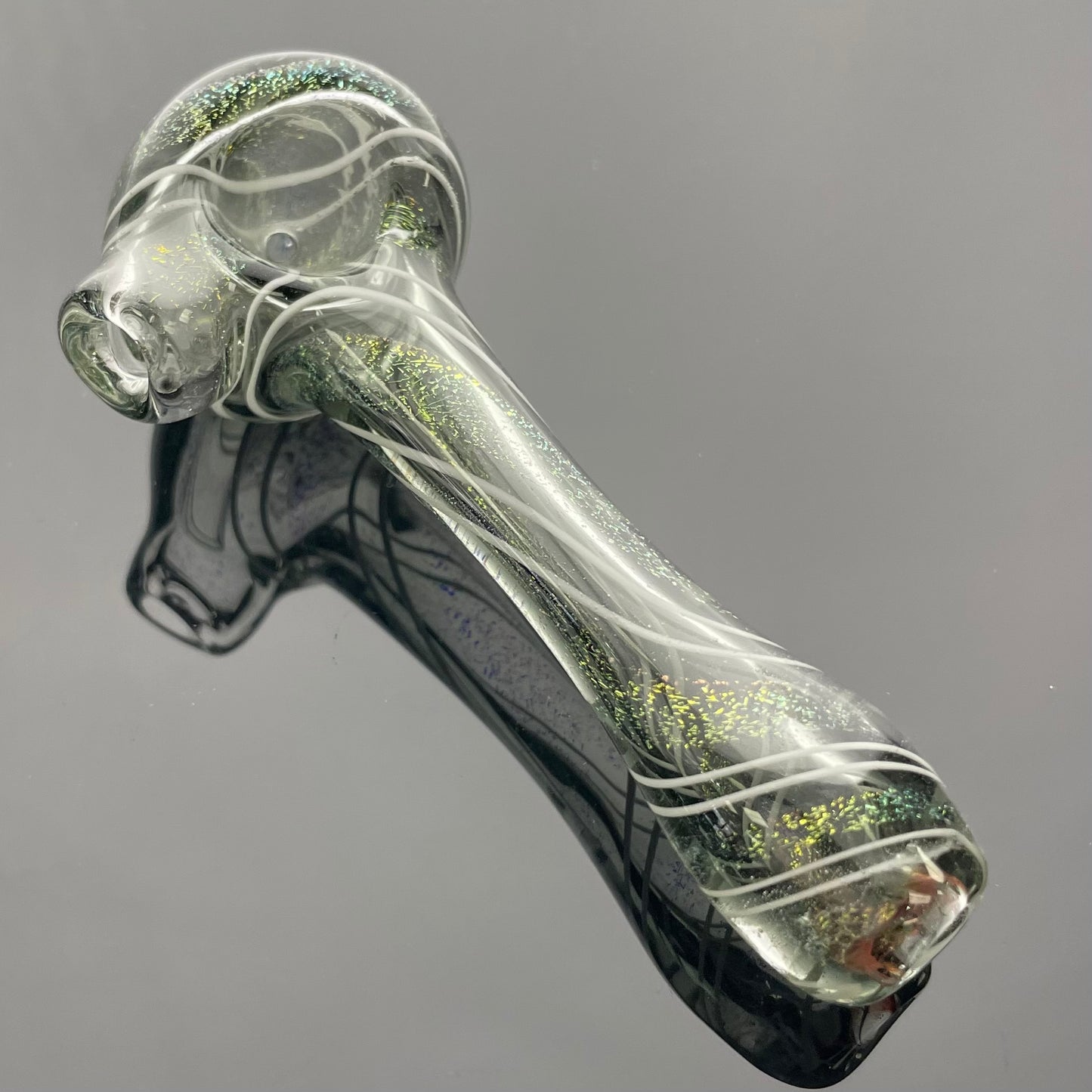 Samantics Glass 3.5" Dichro Spiral Hand Pipe