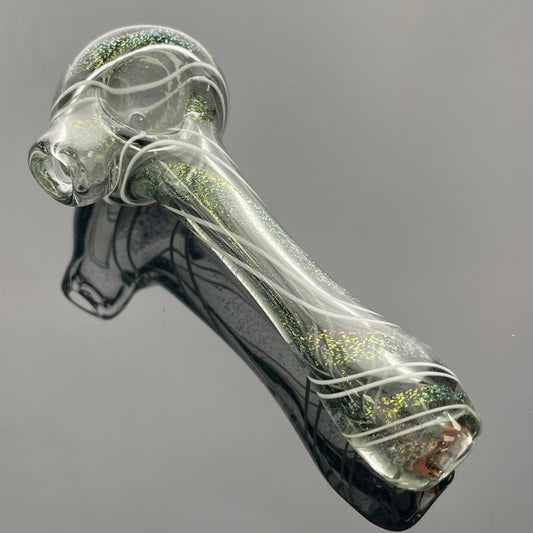 Samantics Glass 3.5" Dichro Spiral Hand Pipe