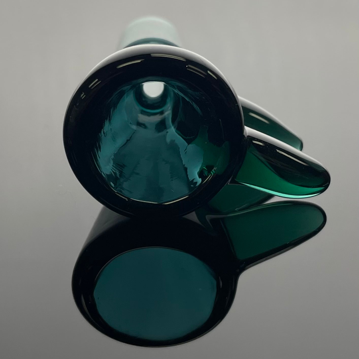Glass With Jeremy 14mm 1 Hole 2 Horn Bowl - Various Colours