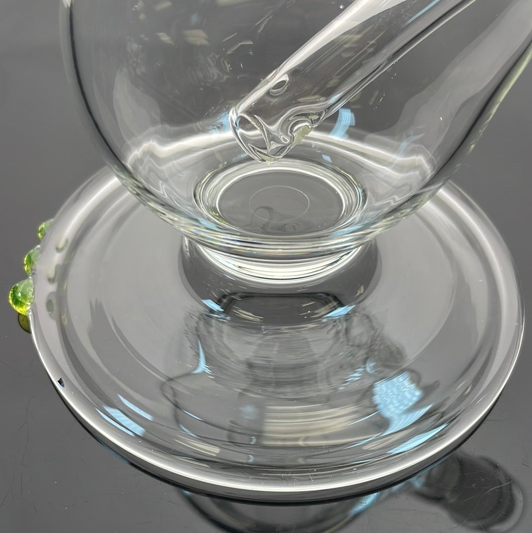 Gibson's Glass Straight Tube - Shorty Bubble Base w/ Ion (UV) Accents