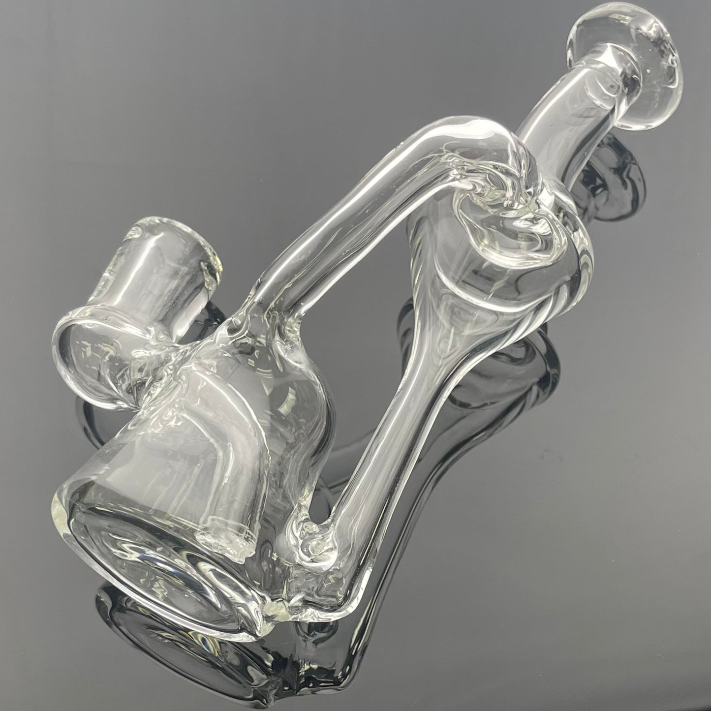 Niko BH Glass 6.25" 10mm Clear Mini Floater Recycler