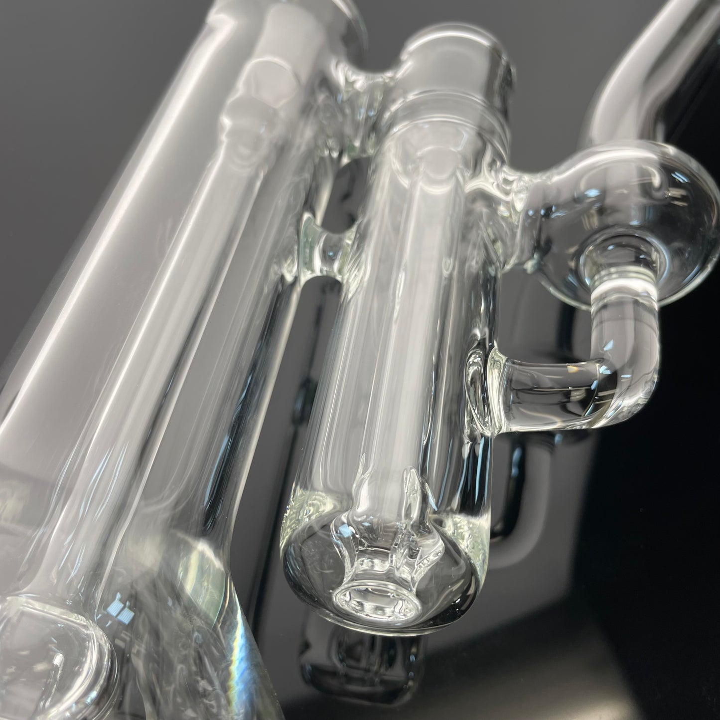 Green Belt Clear Double Bubbler 14mm