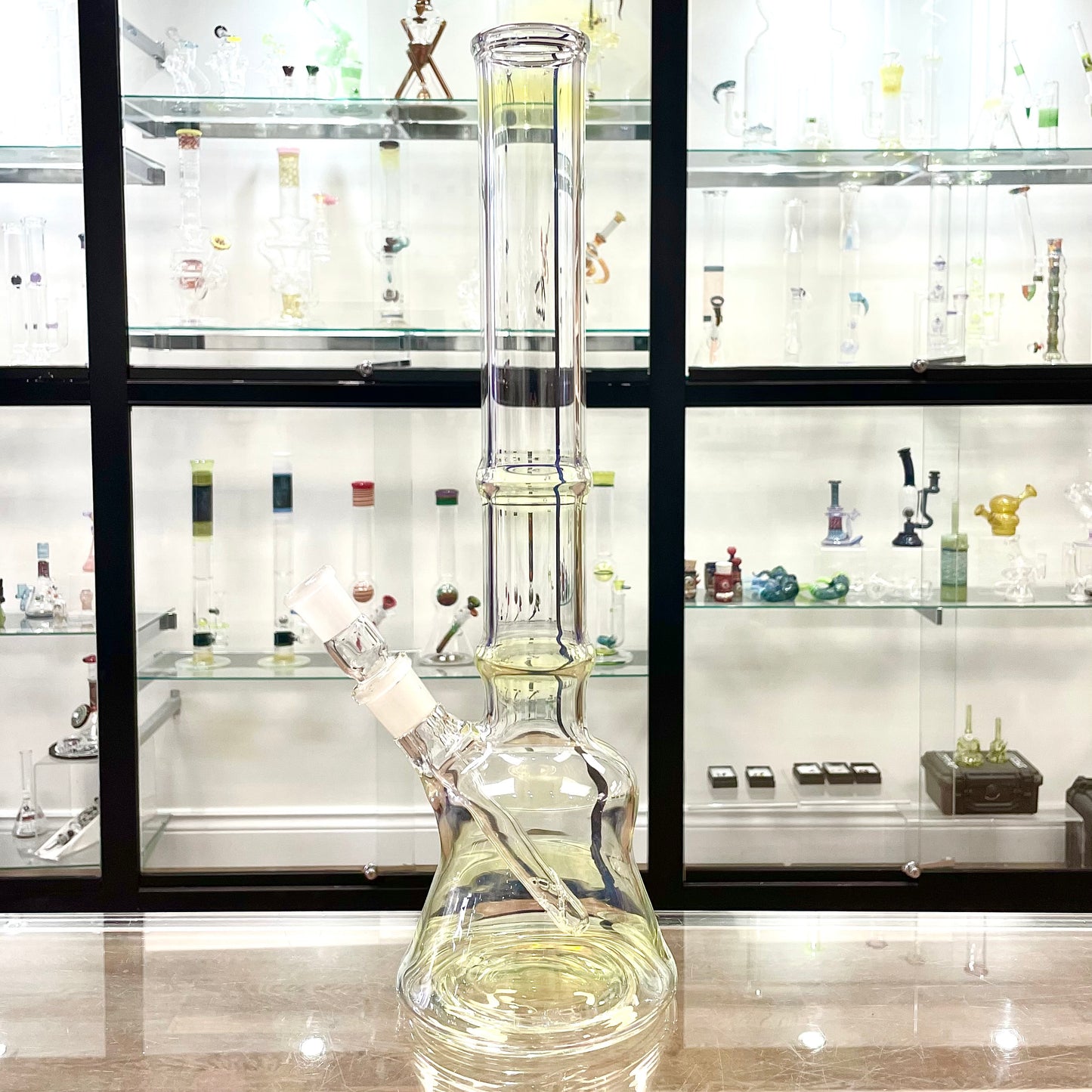 Mastah Glass Fumed Heavy Walled Beaker w/ 18mm-18mm Stem