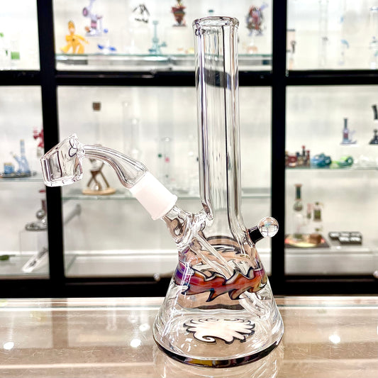Tank Glass 14mm Wig Wag Mini Tube w/ Opal
