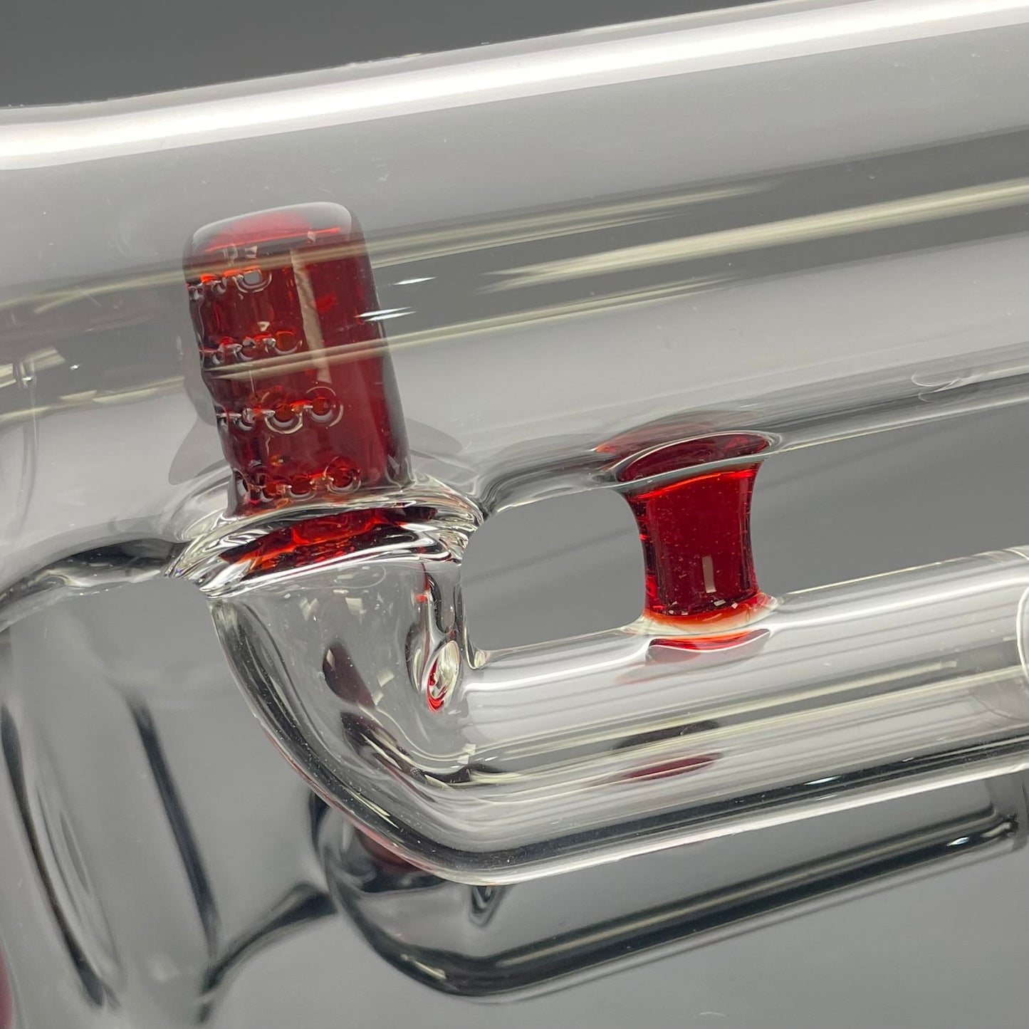 Green Belt Colour Accented Hollow Foot Stemline Tube - Pomegranate