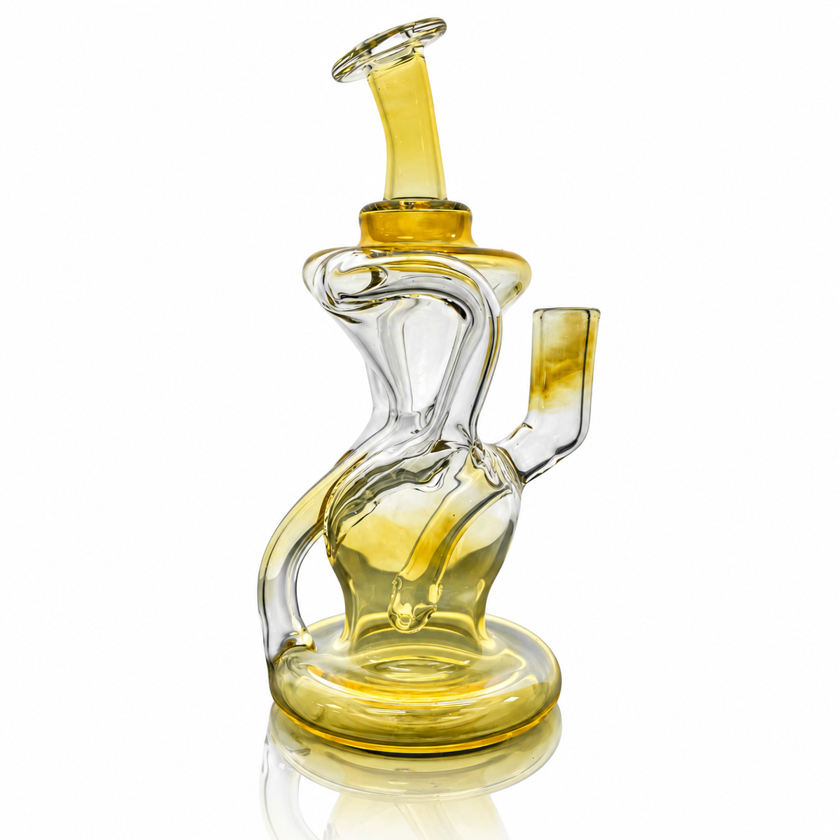 Mastah Glass 14mm Fumed Floater Recycler