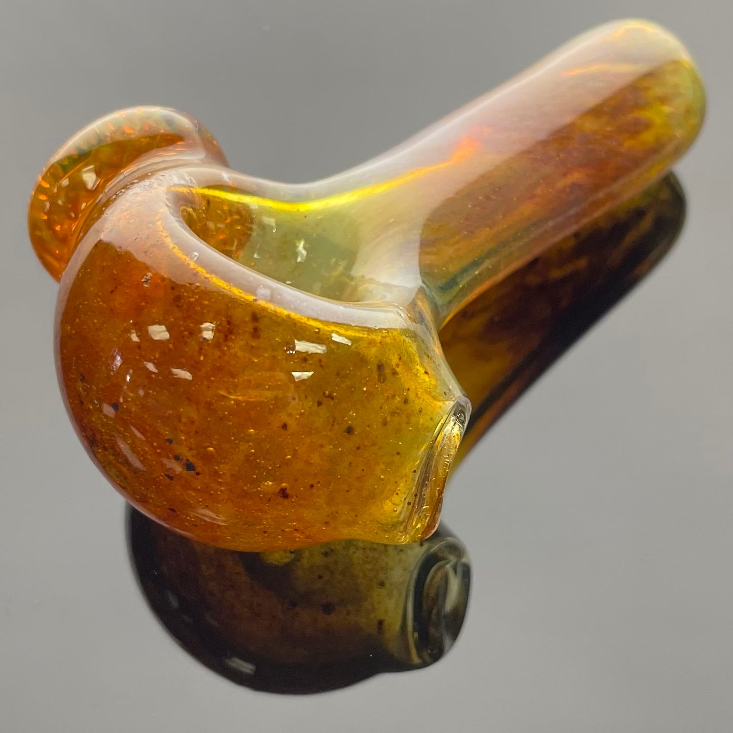 Browski Glass 3" Frit Hand Pipe w/ Fumed Cab