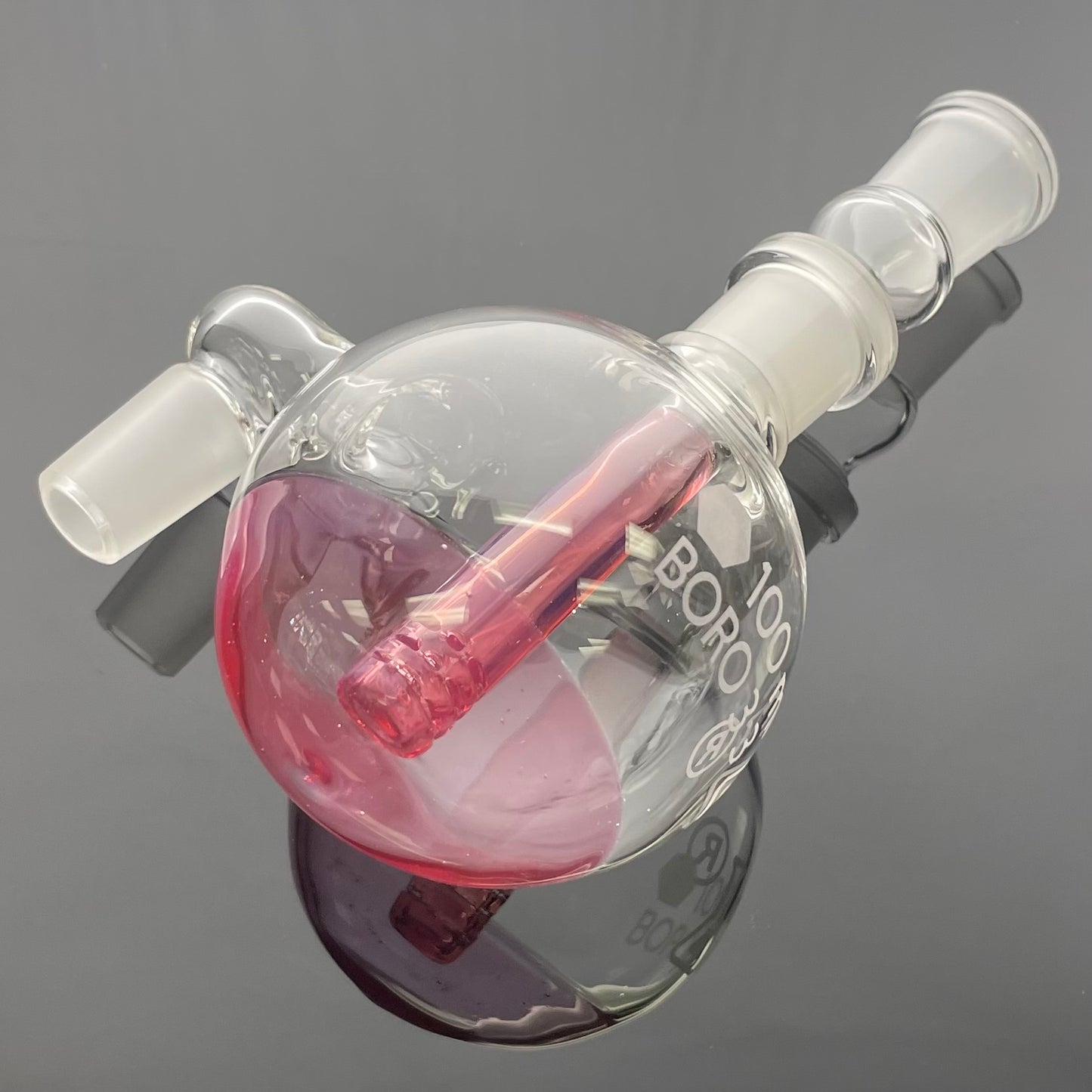 Kobb 18mm/18mm 90 Degree Boiling Flask Ash Catcher w/ Coloured Stem