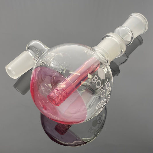 Kobb 18mm/18mm 90 Degree Boiling Flask Ash Catcher w/ Coloured Stem