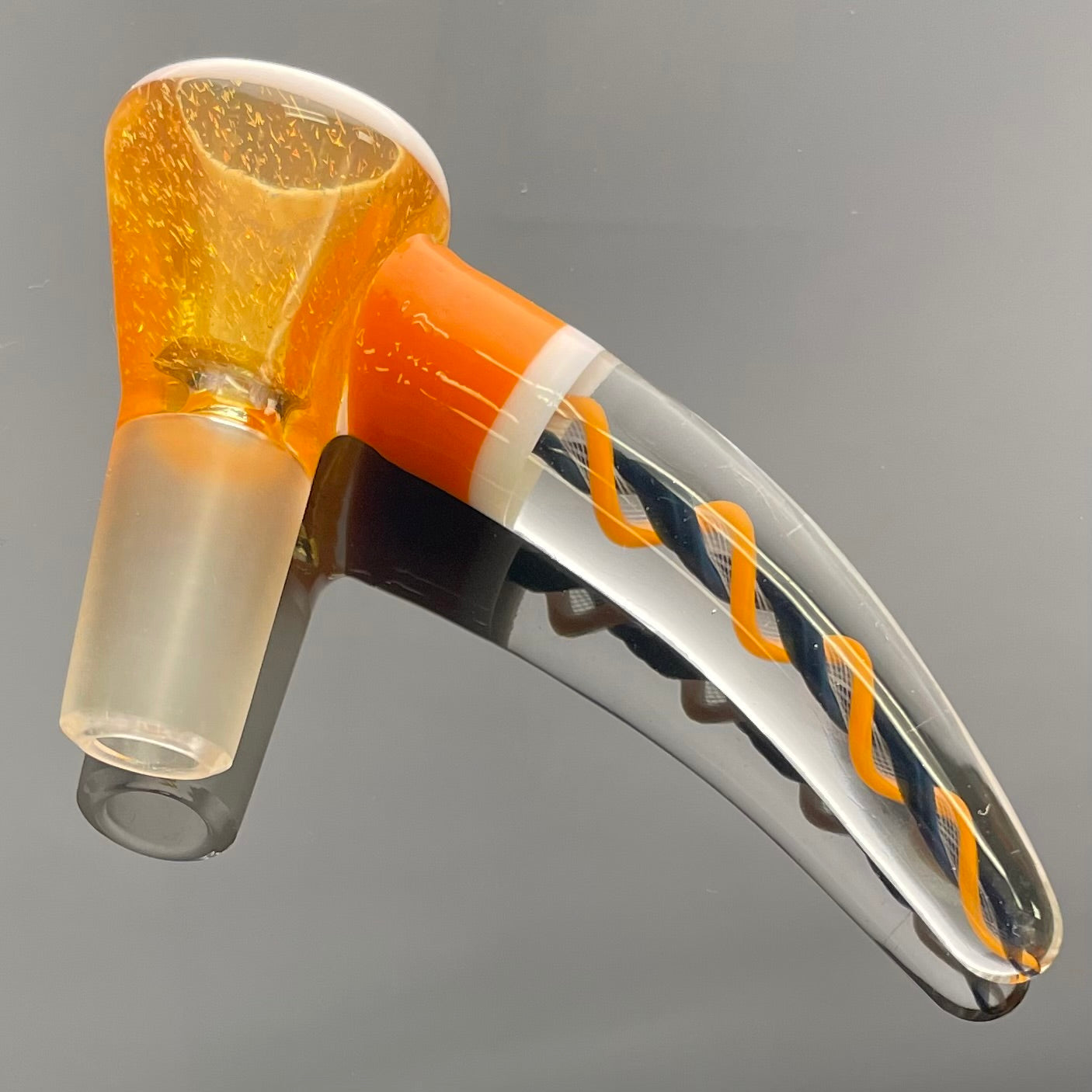 Glass With Jeremy 14mm Dichro Horn Bowl - Various Colours