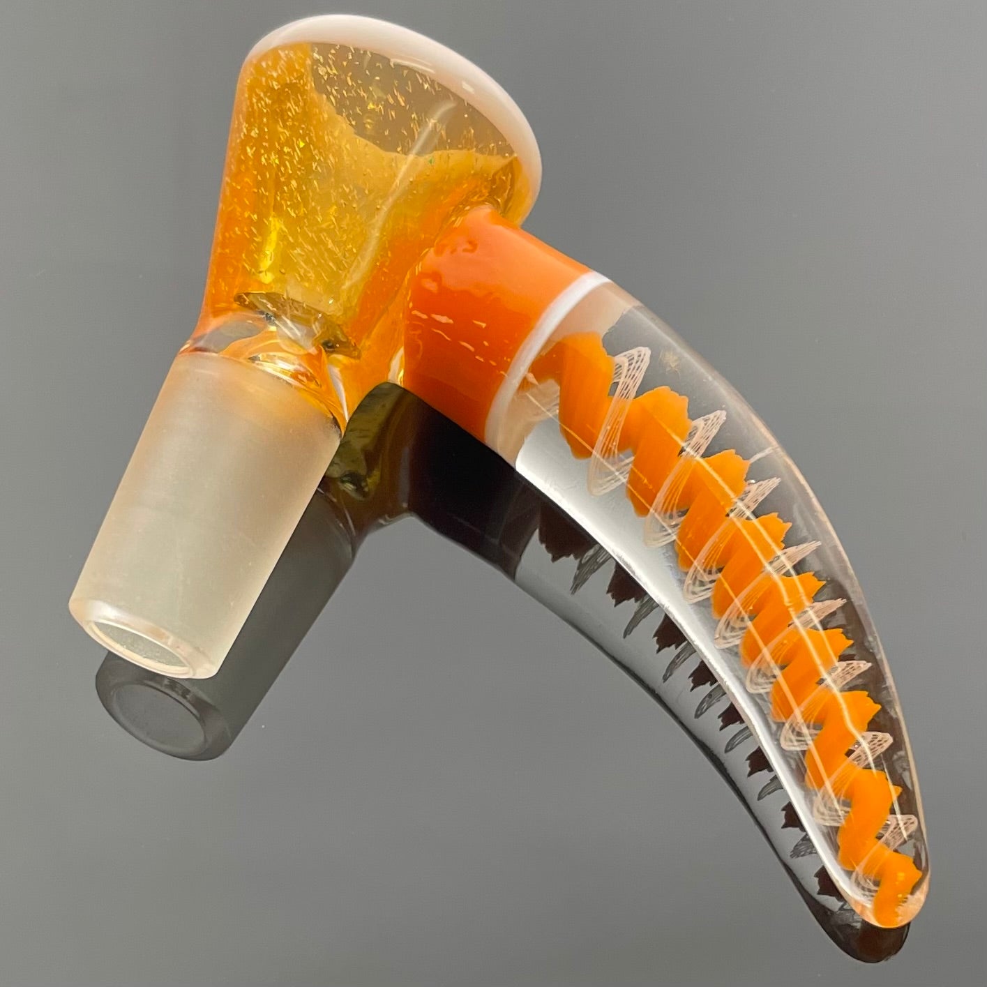 Glass With Jeremy 14mm Worked Horn Bowl w/ UV Accents - Various Colours