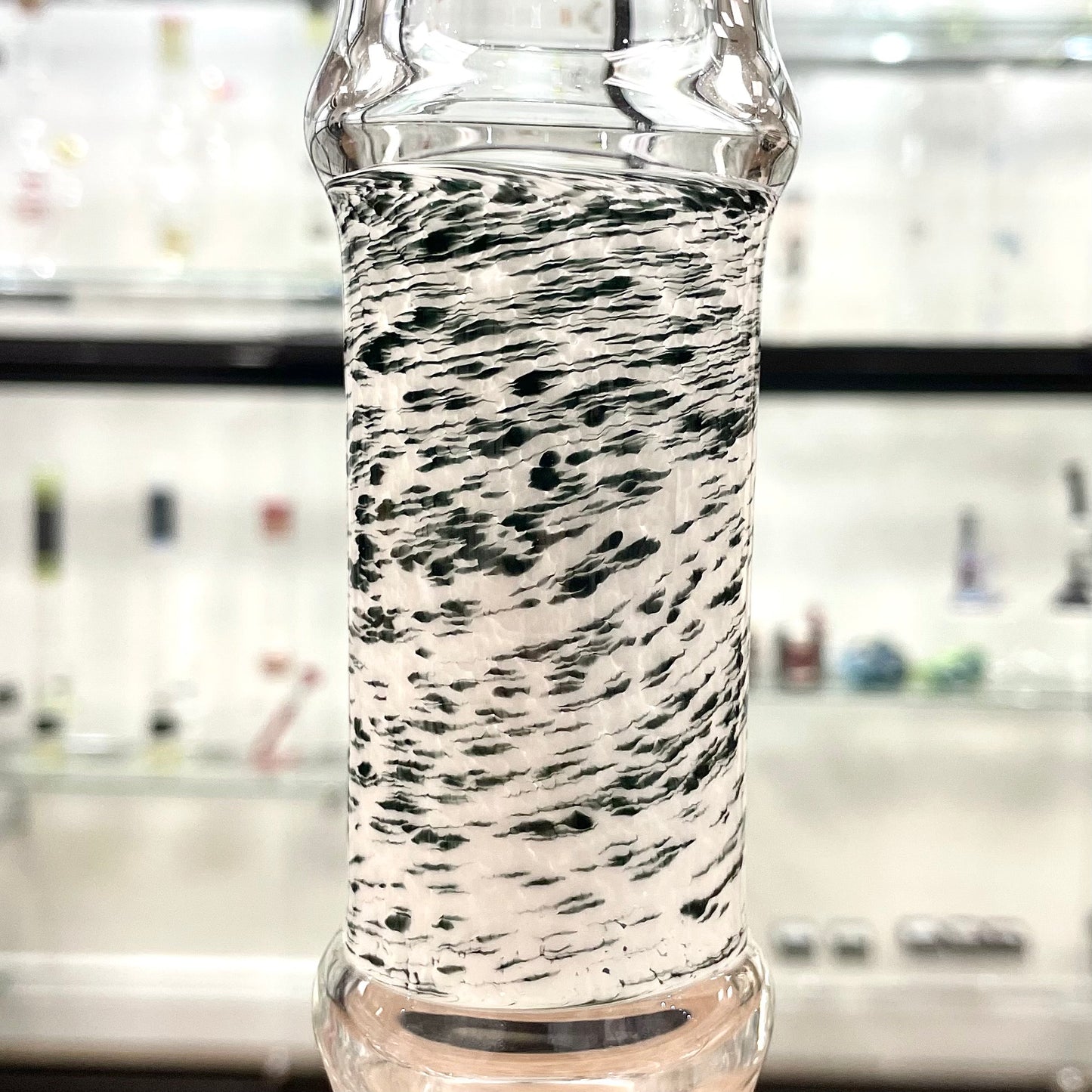 Mastah Glass Fumed Heavy Walled Beaker with Frit Section w/ 18mm-18mm Stem