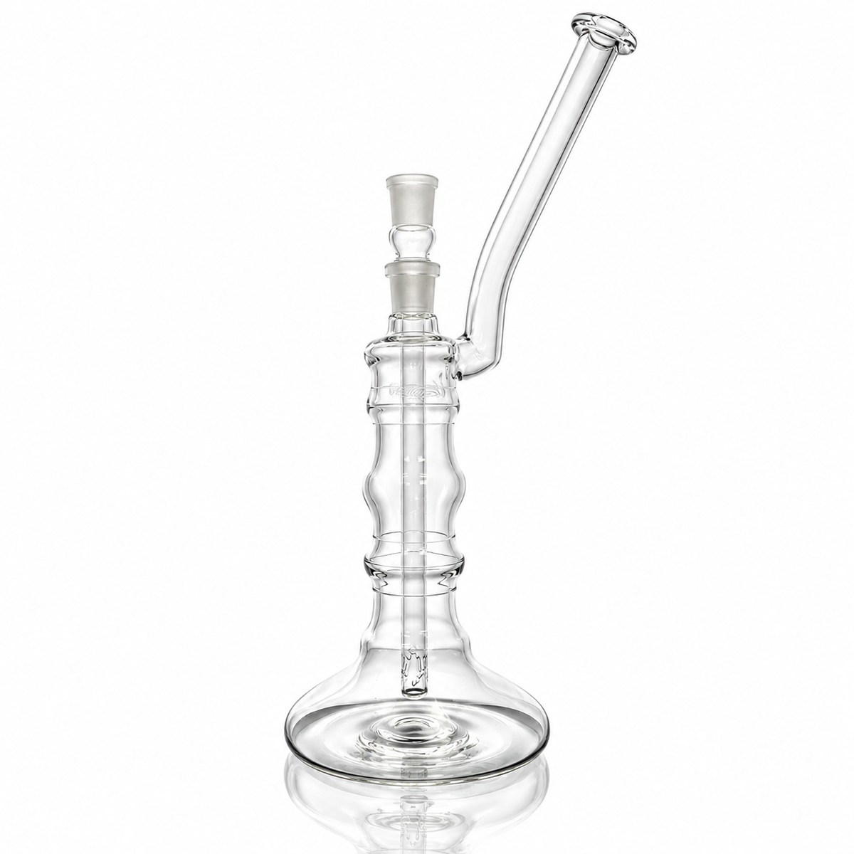 Mastah Glass Clear 18mm Bubbler w/ Removable Stem