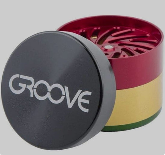 Groove 50mm 4pc Grinder - Rasta