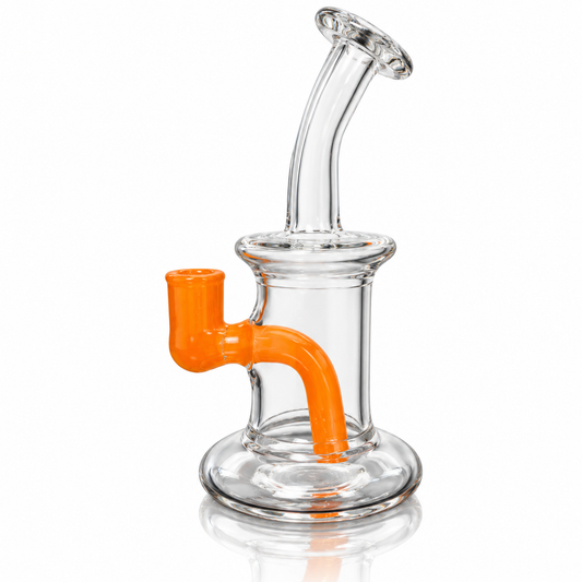 Mastah Glass 14mm Colour Accented Plumber Mini Tube