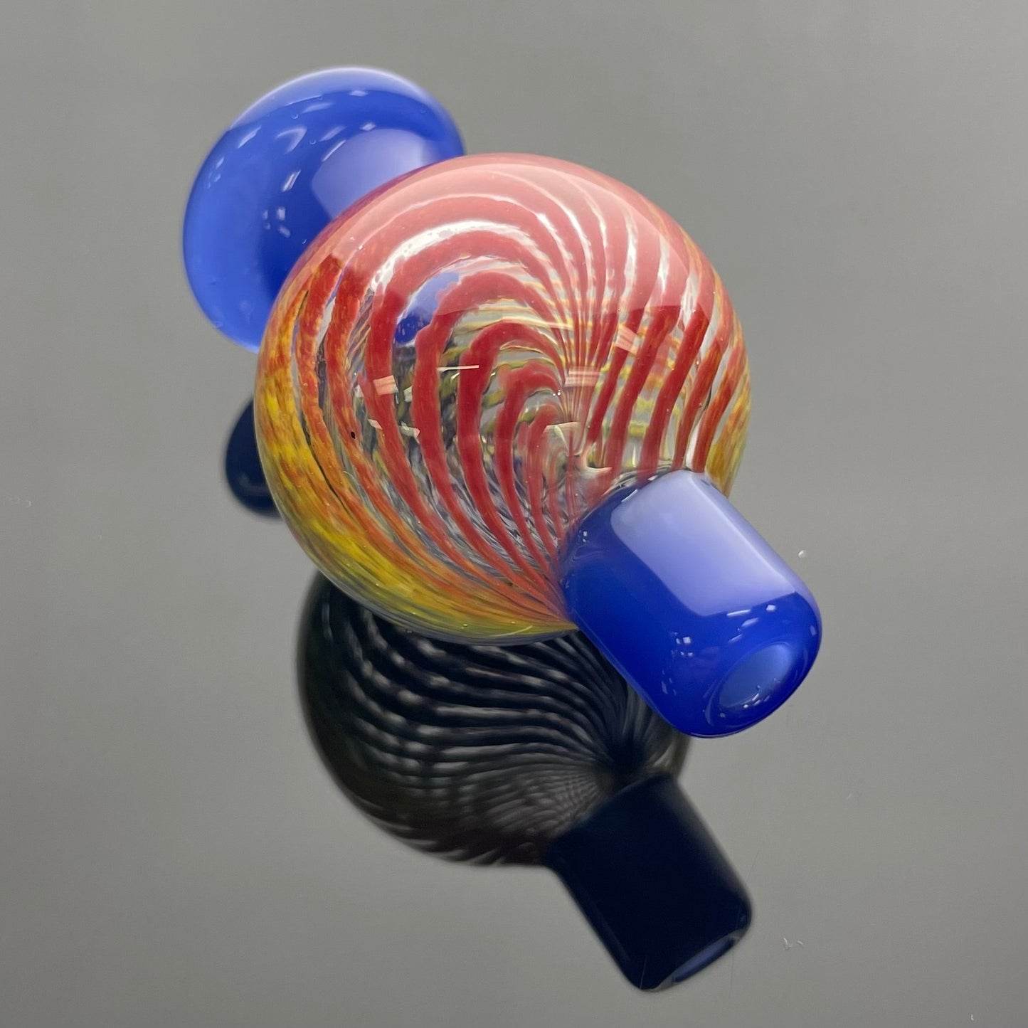 Hokey Pokey Glass Bubble Cap W/Colour