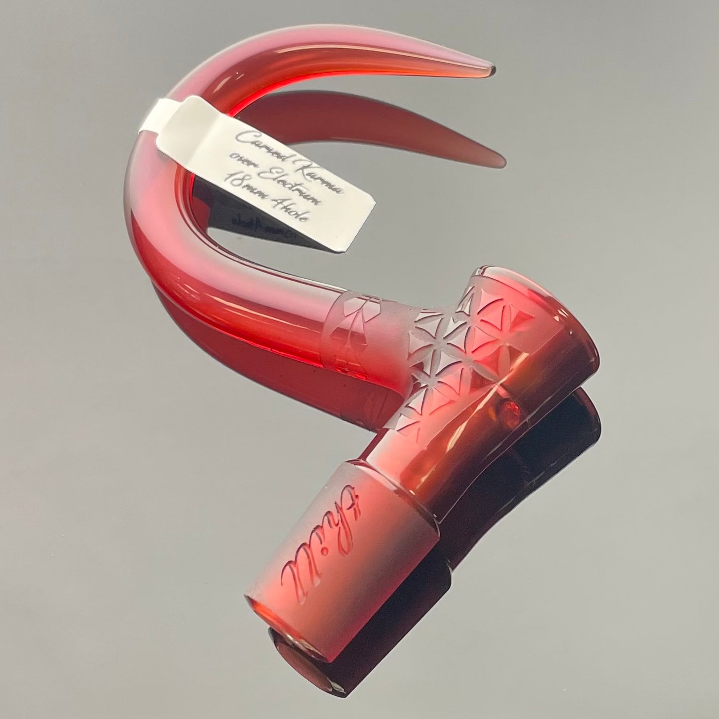 Thill 18mm 4 Hole 2 Tone Carved Bowl w/ Bead & Poker Set - Karma over Electrum