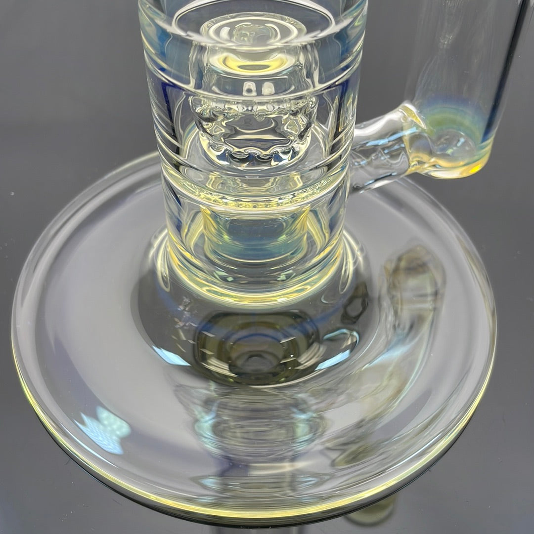 Jesse Who 44mm Fumed Gridcap Tube w/ Breakwater Function - Single Bore w/ Sculpted Mid Section