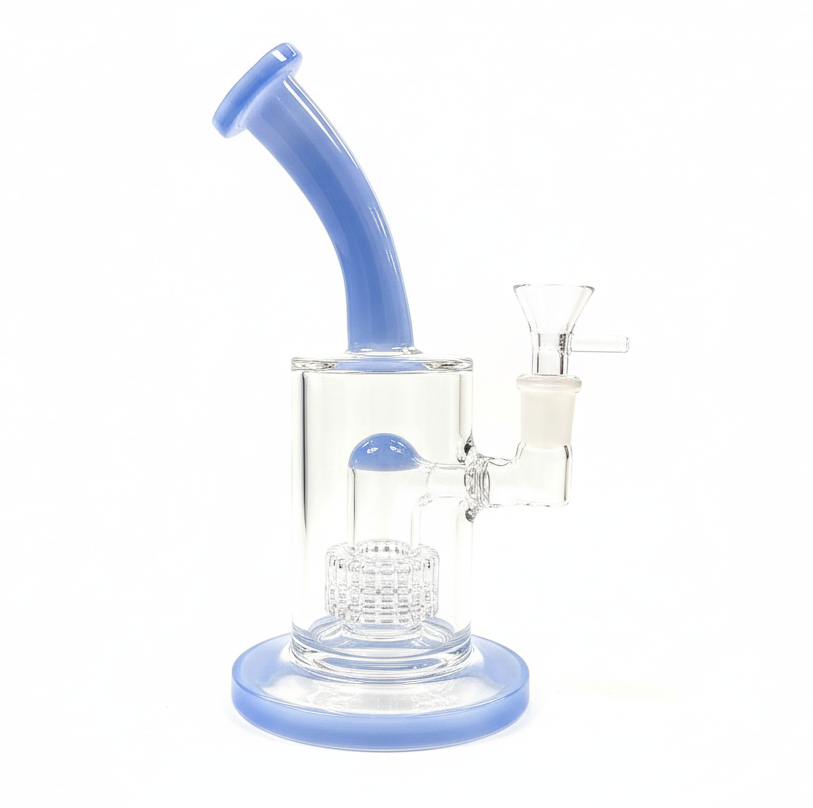 Unbranded 8" 5mm Mini Matrix Percolator Rig w/ 14mm Bowl