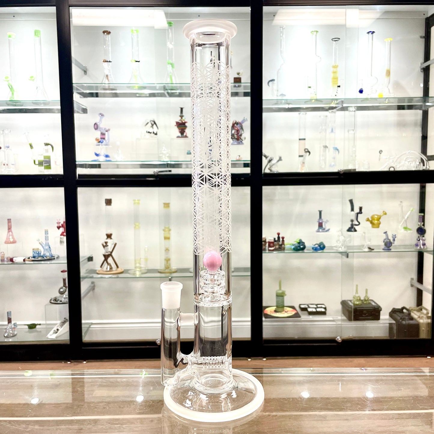 Gnob Glass 44mm 16.5" Reactor Stemline w/ Sandblasting - #4