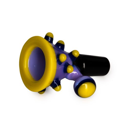 Red Eye 14mm Pop Art Cone Bowl - Purple Slyme