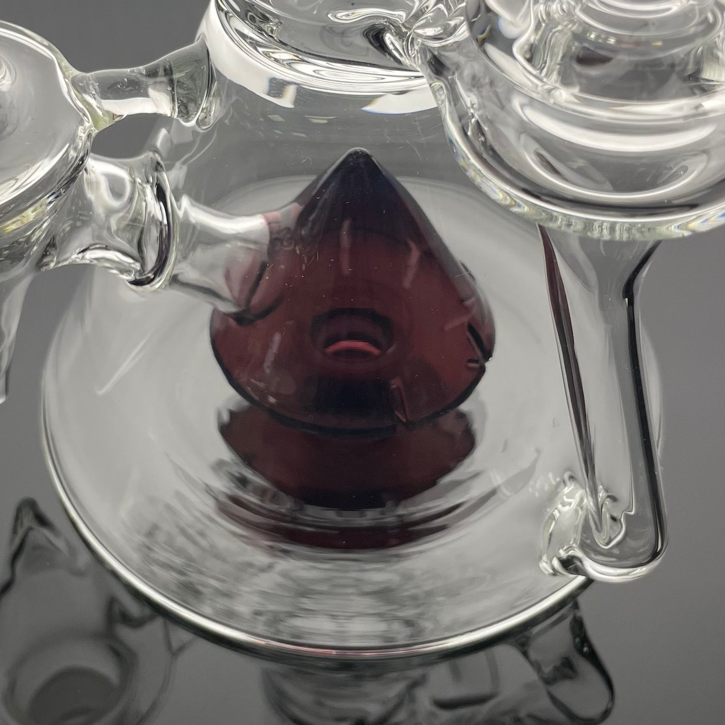 Discobox Large Colour Accented Fixed Double Recycler Beaker - Dark Phoenix Over Cobalt