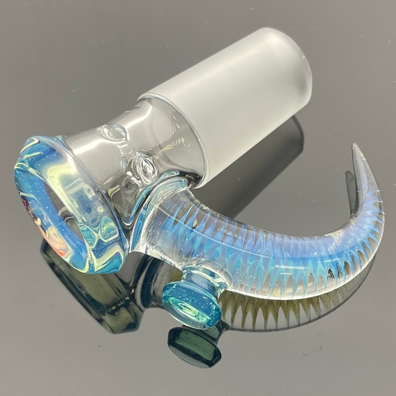 Jamms Clear Base Bowl w/ Colour Lip & Cane 18mm 4 Hole