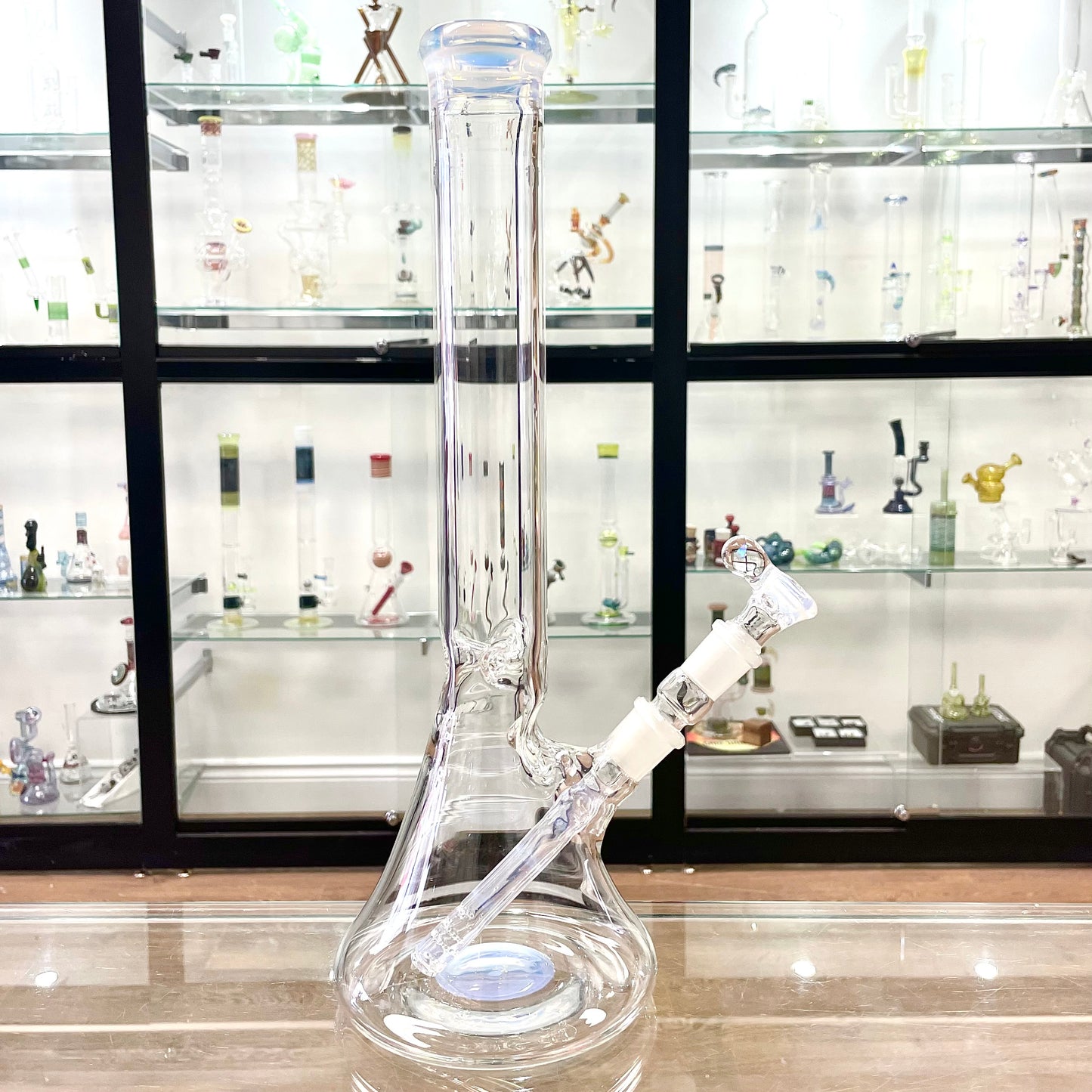 Green Belt Colour Accented Beaker - Ghost
