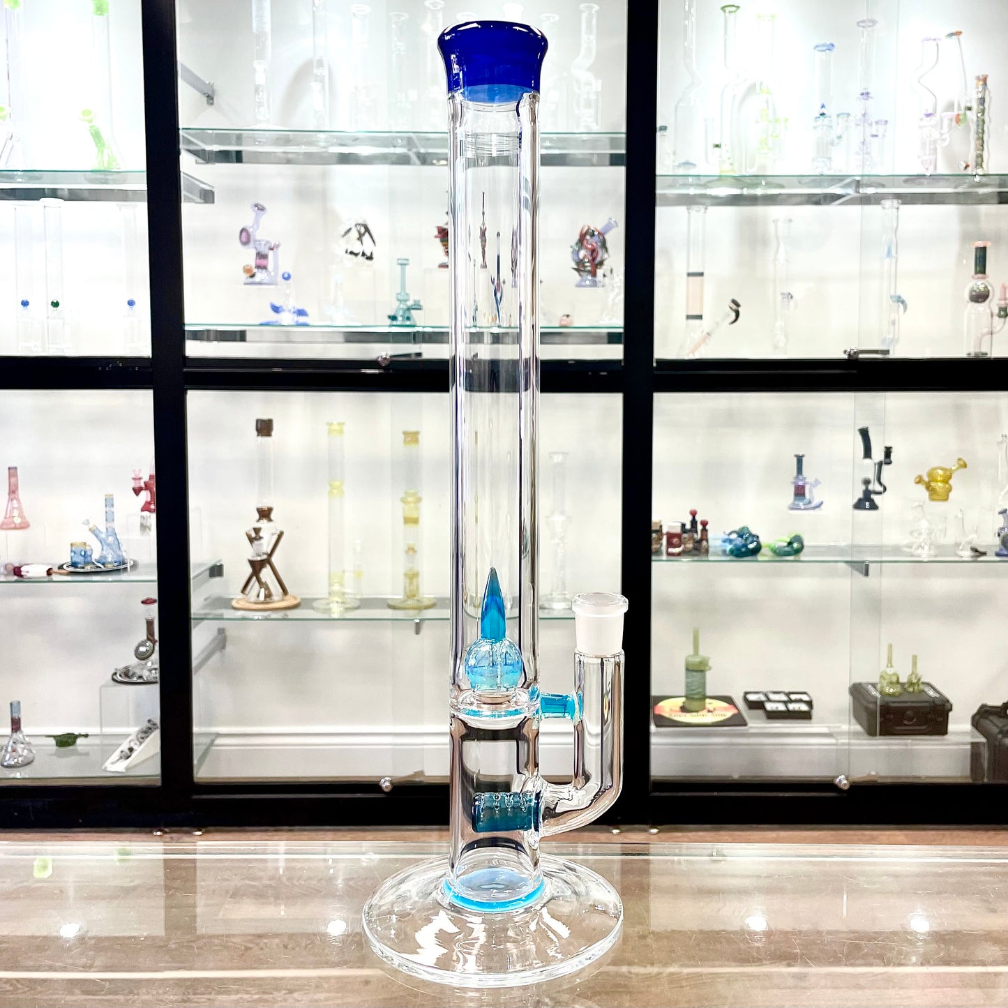 Green Belt Colour Accented Stemline Tube w/ Imperial - Deep Blue Satin, Meta, Heavy Blue Stardust