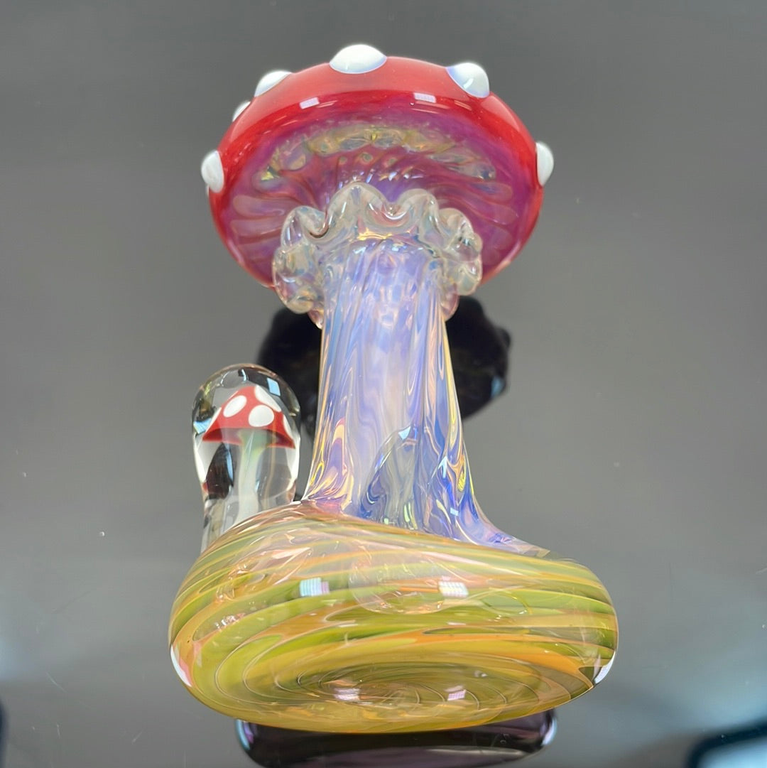 Eckardt Glass Fumed Mushroom Stand Up Pipe