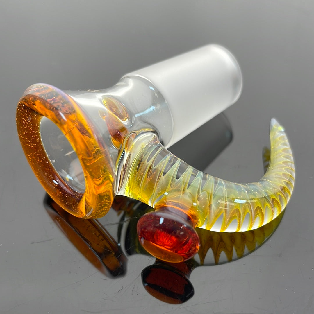 Jamms Clear Base Bowl w/ Colour Lip & Cane 18mm 4 Hole