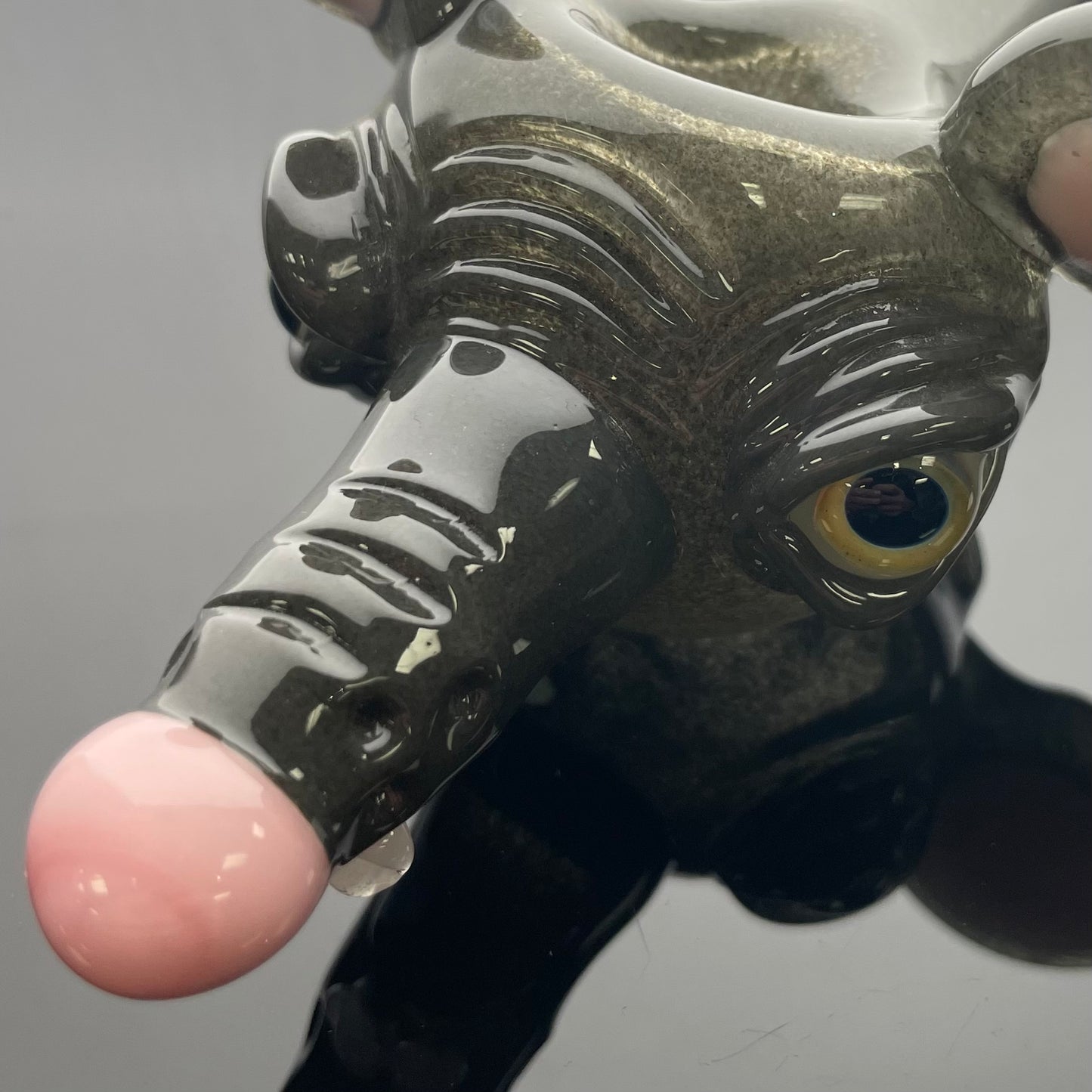 Vagabond Glass 6.5” Sculpted Rat Hand Pipe