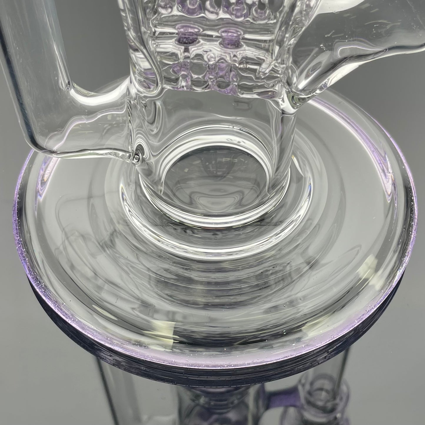 Blazed 44mm 3 Line Tree Tube - Purple Lollipop Accents w/ Opals