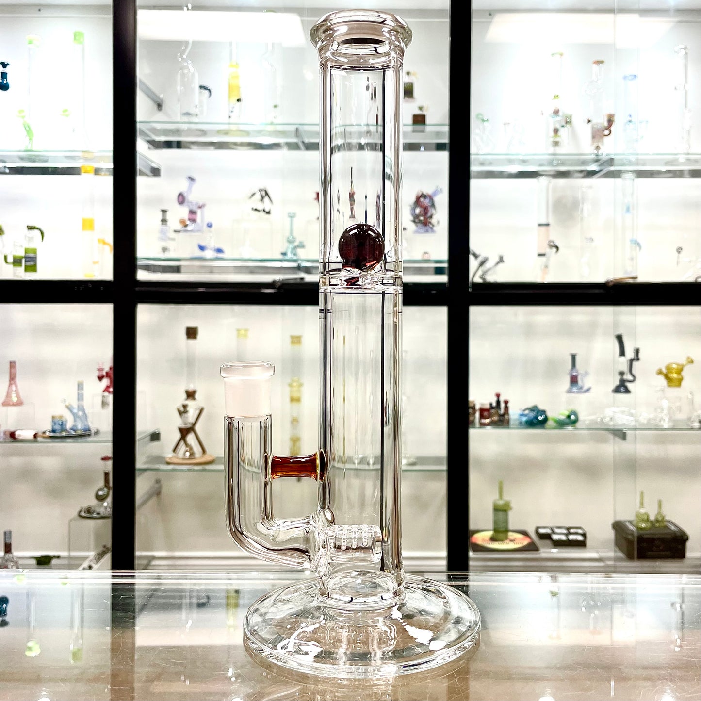 Green Belt 12"- 14” Stemline w/ Marble Splash Guard Straight Tube