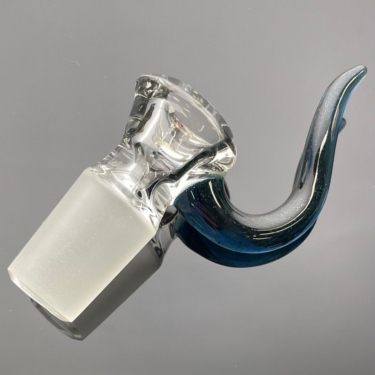 Discobox Clear Bowl w/ Horn 18mm 1 Hole