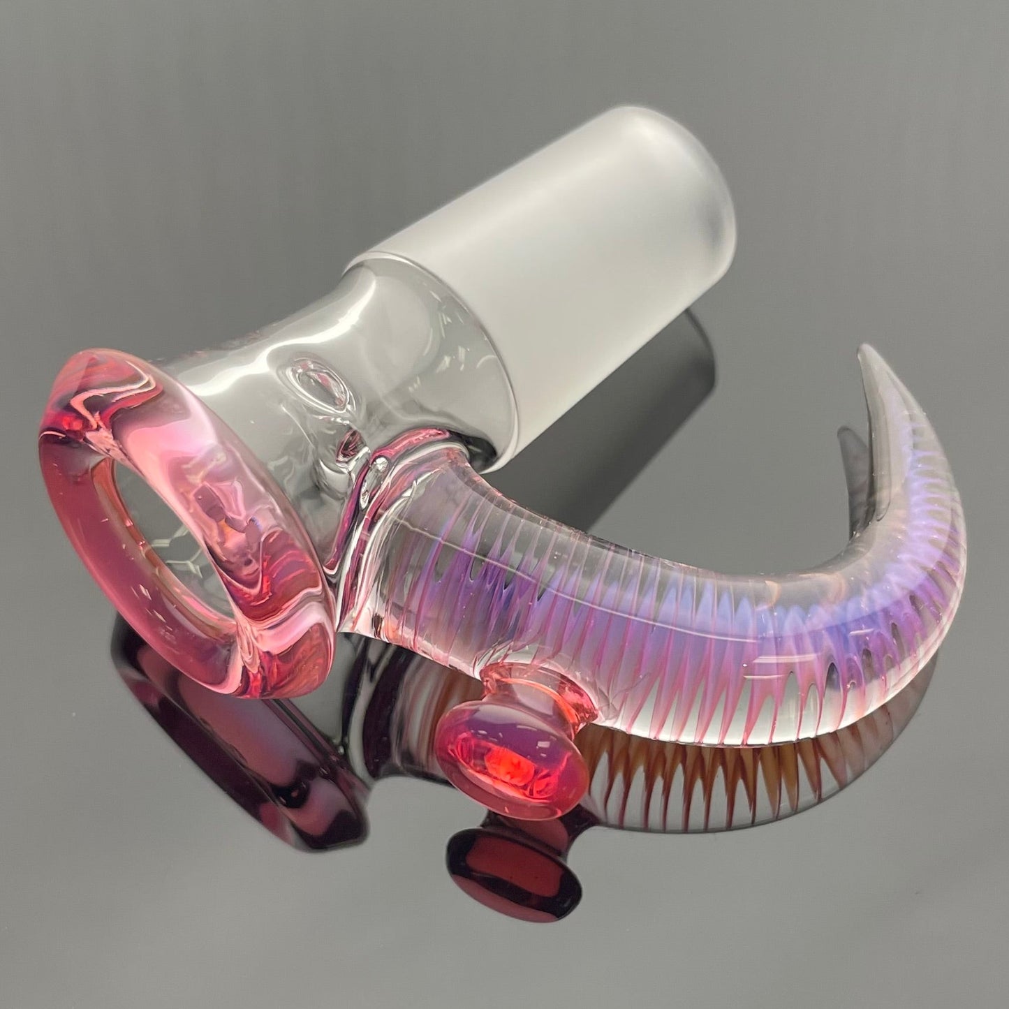 Jamms Clear Base Bowl w/ Colour Lip & Cane 18mm 4 Hole