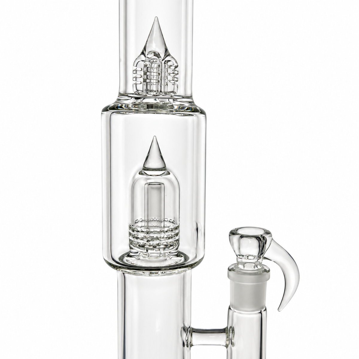 Sovereignty Stemline 16mm 3 Cut 360 DownGrid to Mini Grid Dome w/ Splash Guard Clear Tube