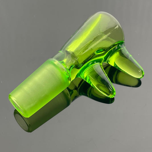 Glass With Jeremy 14mm 1 Hole 2 Horn Bowl