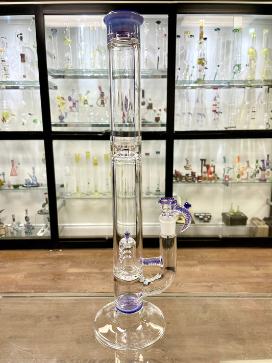 Jamms Straight Tube Set w/ Gridded Dome Perc - Fully Accent