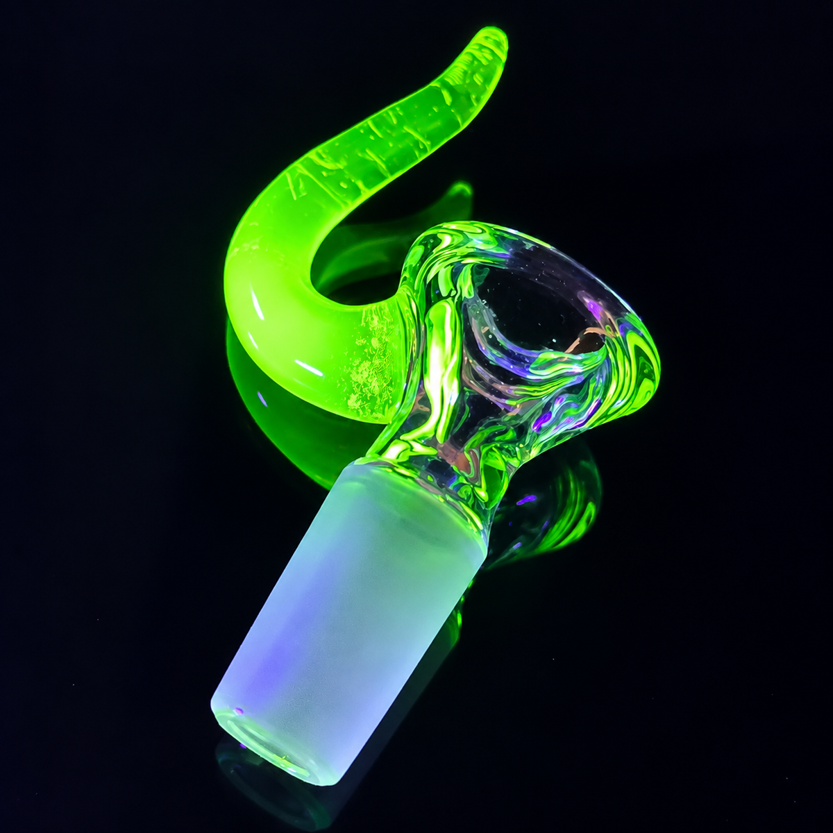 Discobox Clear Bowl w/ Horn 14mm 1 Hole