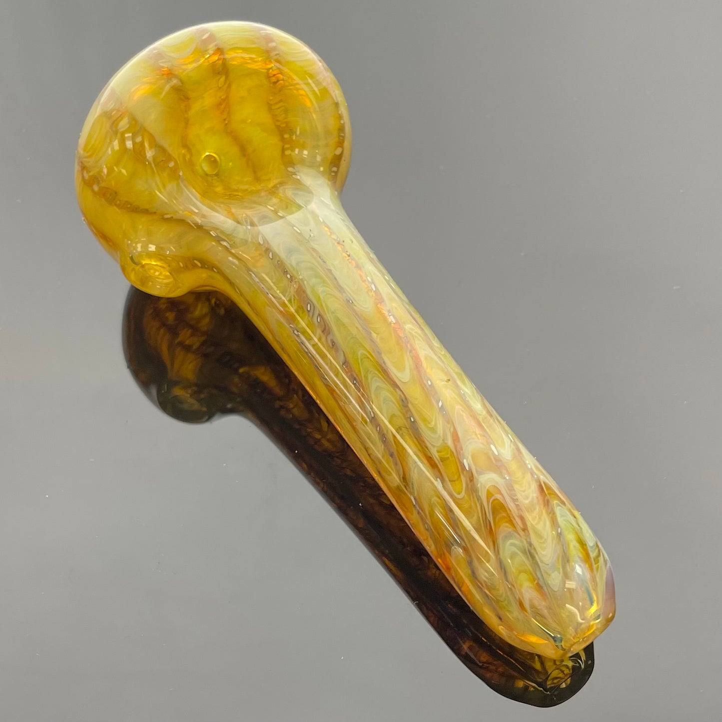 KG Glass 4" Wrap & Rake Thick Hand Pipe