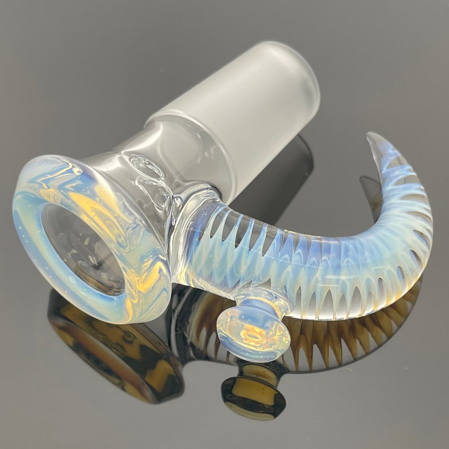 Jamms Clear/Colour Economy Style Ash Catcher Sets 18mm 90 w/ Matching 4 Hole Bowl