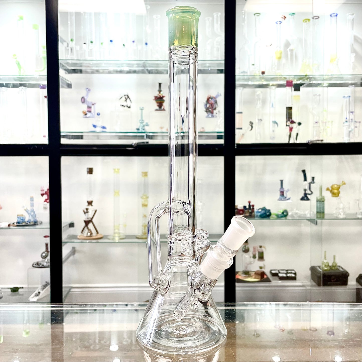Discobox Colour Accented Removable Double Recycler Beaker - Sea Slyme