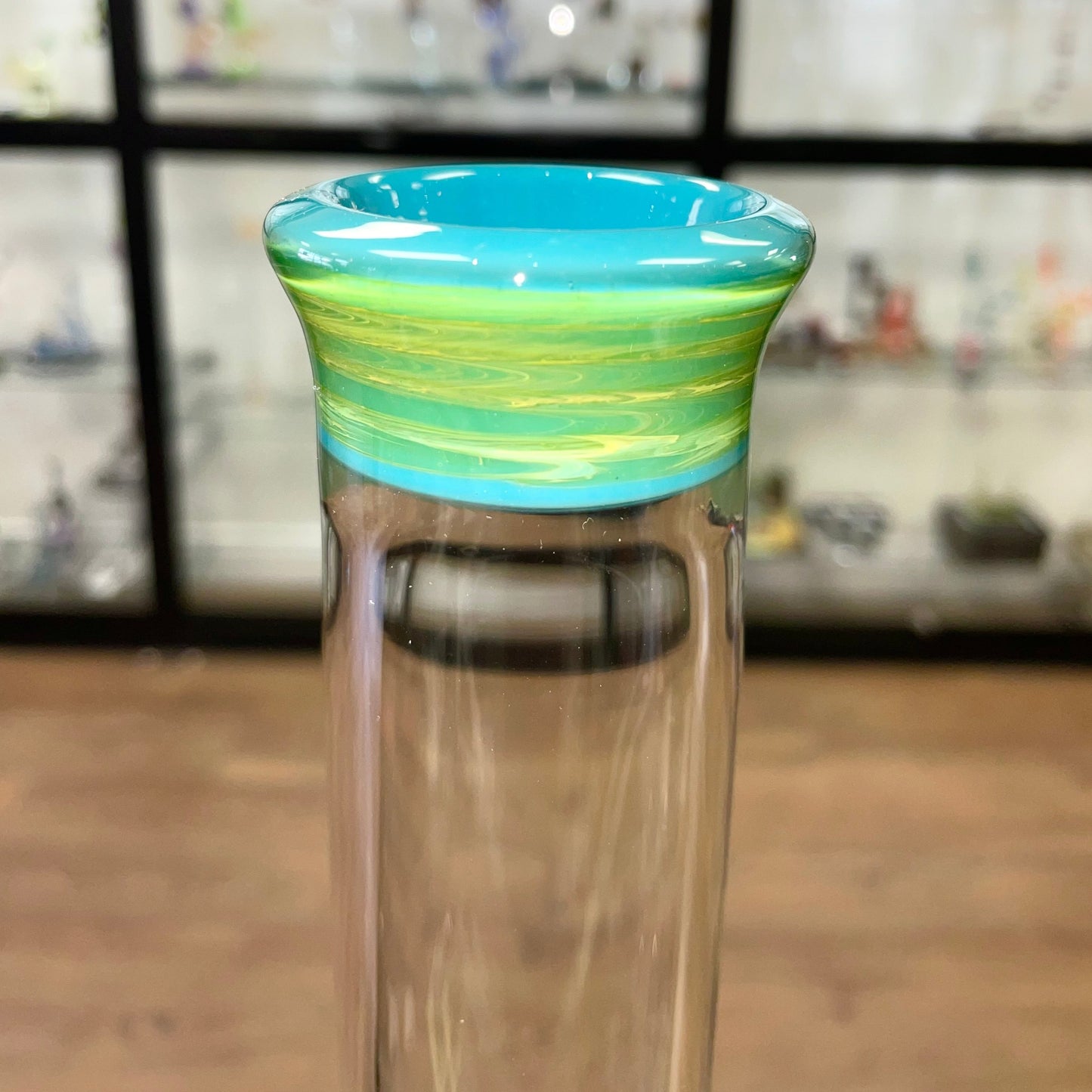 Green Belt 17.5" Colour Accented Inline Tube - NS Yellow over Aqua Azul