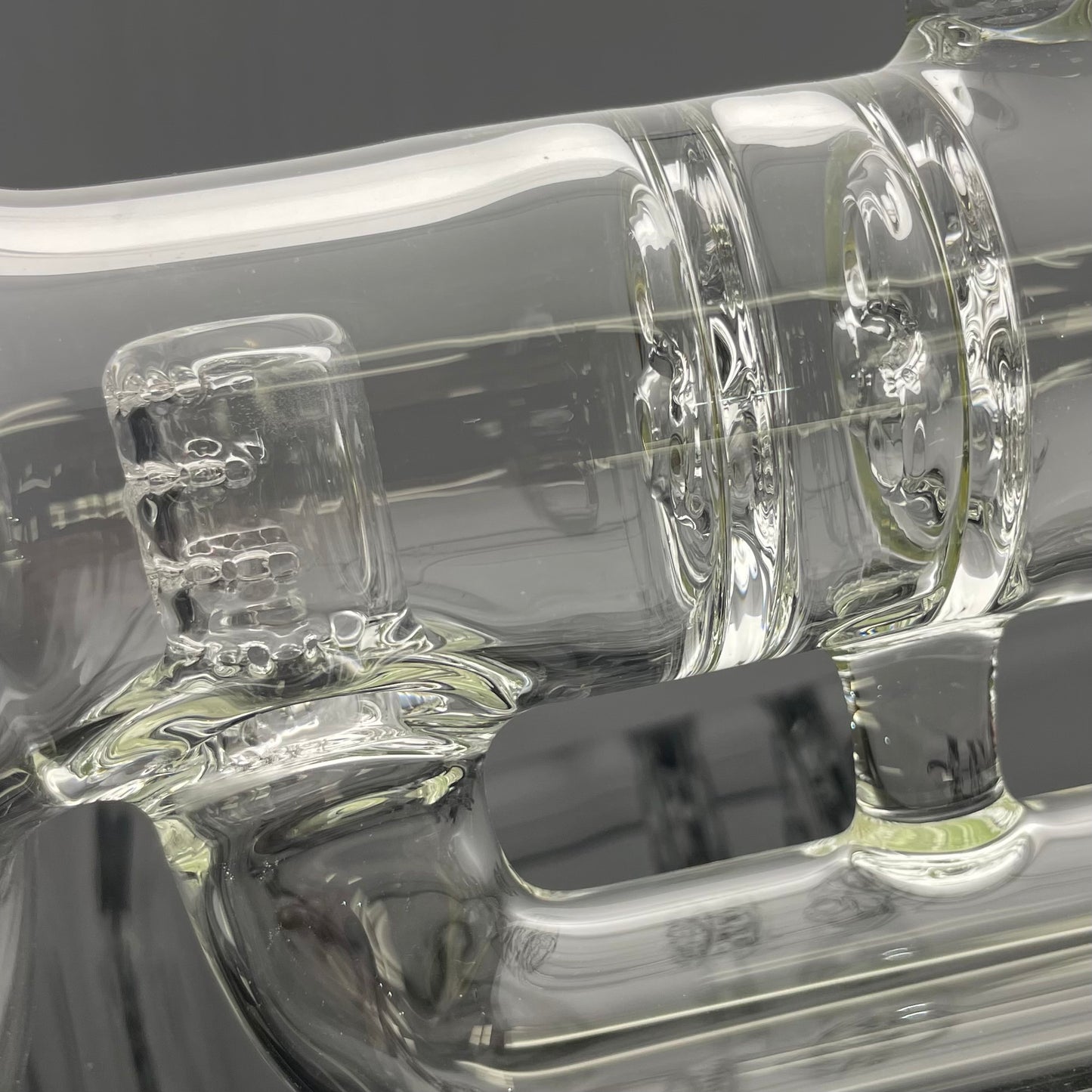 Green Belt Clear Blooper Stemline Tube w/ Drain & Hollow Foot