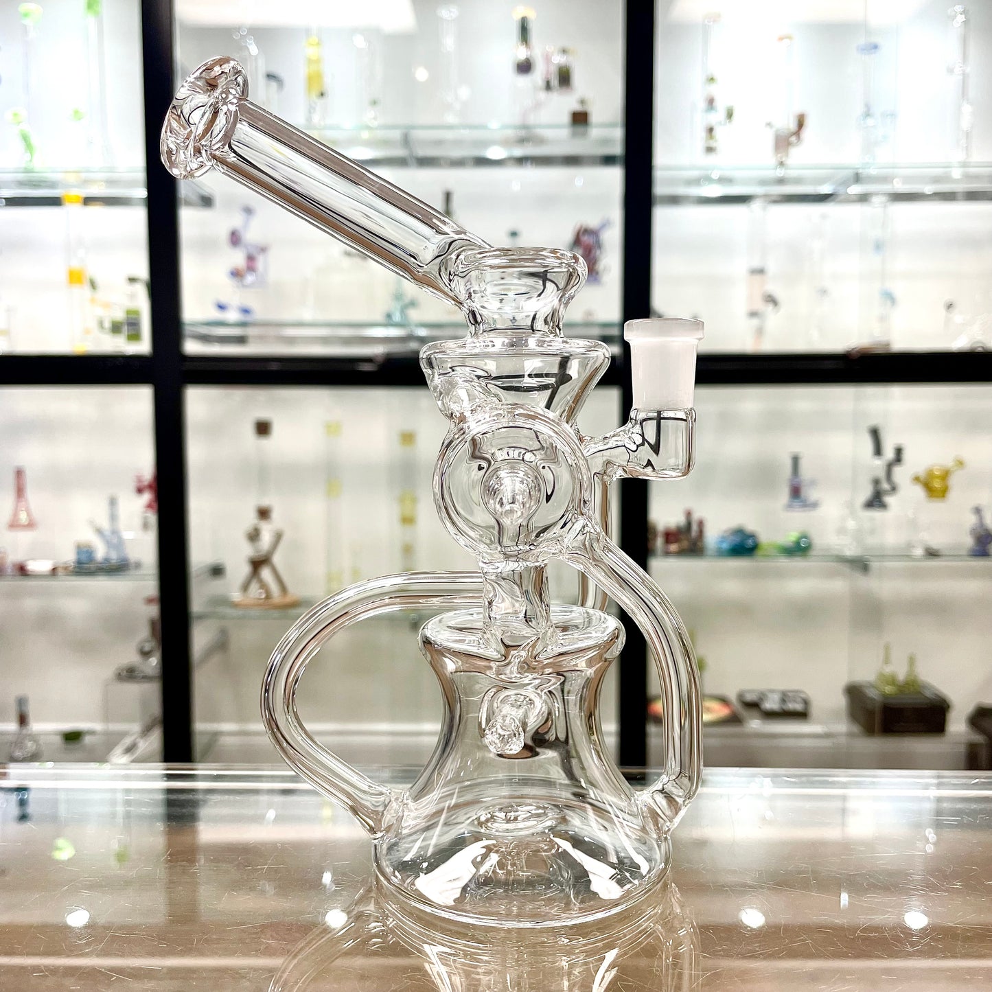 Mimzy Clear Side Scroller Recycler - 14mm